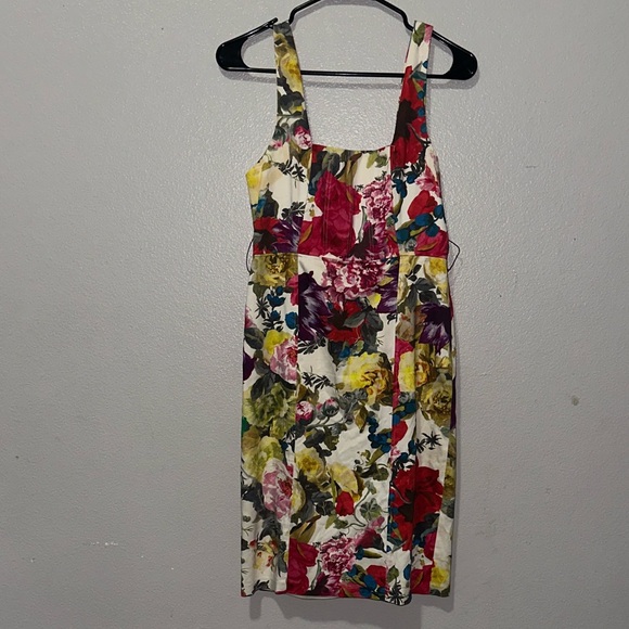 Alice + Olivia Multicolor Floral Midi Dress - Picture 2 of 7